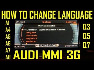 How to change the language of the multimedia system in the Audi A4 - A5