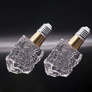 Crystal Decorative LED Light Bulbs 5 Watt(Equivalent 40w),Fancy Unique Pretty Light Bulb E26 Base,Three Color Variable Lightbulbs for Staircase,Bars, Ambience (FP-52, 2PCS)