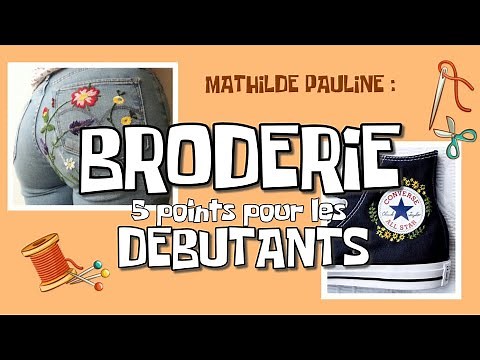 BRODERIE : 5 POINTS FACILES POUR DÉBUTER ! EXPLICATIONS DÉTAILLÉES ET FICHES RÉCAPITULATIVES !