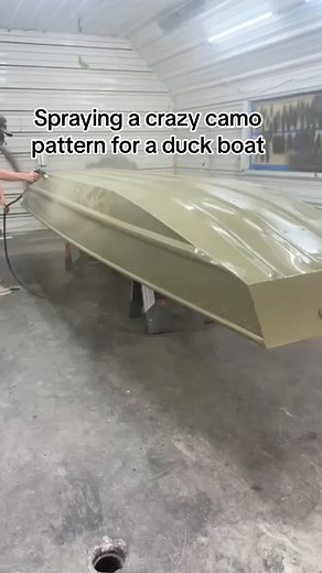 Custom Camo Paint Job for Duck Boat
