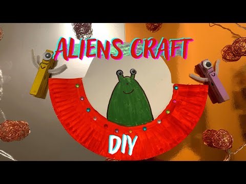How To Make Easy Paper Plate Alien / KIDS craft / Craft Ideas / DIY