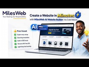 Create a Website in Minutes with MilesWeb AI Website Builder | No Code Website