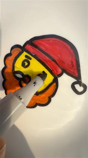 how to draw santa easy simple #shorts