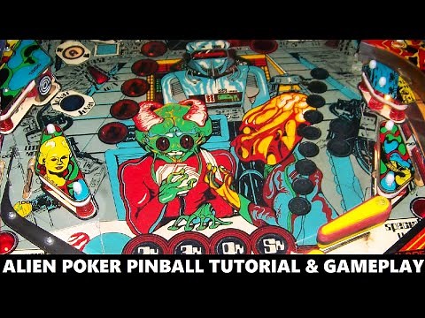 Alien Poker Pinball Tutorial & Gameplay (Williams 1980)