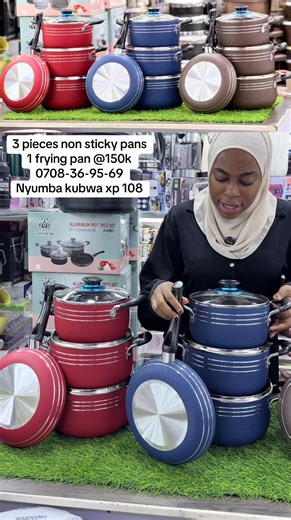 Non-Stick Cookware Promotion: 3-Piece Set for Sale