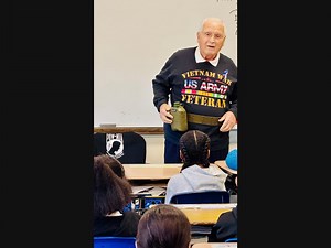Valley Stream 24 Schools Honor Veterans Day with Visit from Local Vet