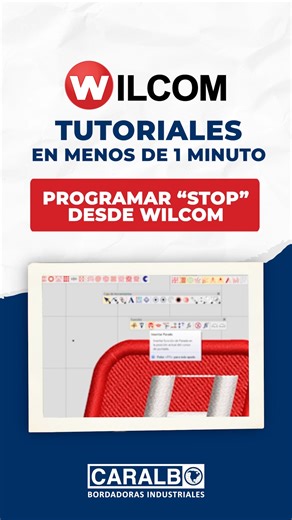 En este video, aprenderás sobre cómo programar un "Stop" dentro del programa de digitalizado WILCOM. Configura la opción de "STOP" En Tu Máquina Bordadora HappyJapan: https://youtu.be/_YvVYsxR0ec ¡Contáctanos! Tel. 664 391 1022 Correo: info@caralbo.com Página Web: https://caralbo.com/ #wilcom #Caralbobordadoras #Caralbo #maquinasbordadoras #softwaredebordado #digitalizado #happyjapan #digitalizados #ponchados | Bordadoras Happy México Latino América