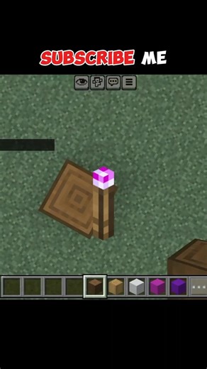 ohh I Build A Costom Purple Torch Day 4 🔦 #minecraft #minecraftshorts