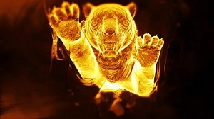 tiger glow effect particle. tiger particle effect overlay