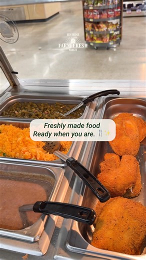 Freshly made food, ready when you are. 🍴✨ Enjoy the convenience of freshly made meals — without the hassle. 💚 Your neighborhood market, always here to make life a little easier. 🛒 | Farm Fresh Market