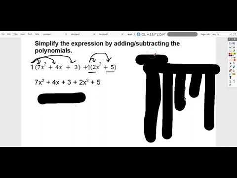Adding/Subtracting Polynomials