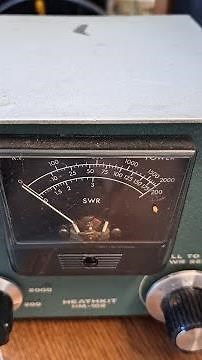 Demonstration of the Heathkit SWR meter HF HM-102.