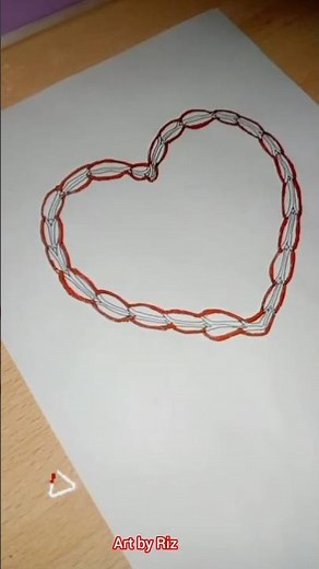 Creative Heart Pencil Drawing | Unique and Easy Art for Beginners ✅