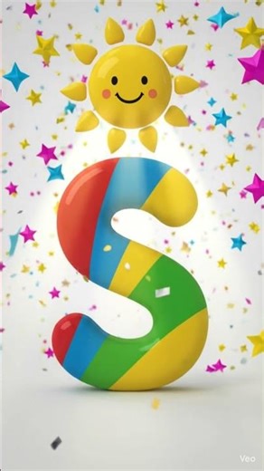 S for Sun 🌞 Snail , Strawberry l Let’s Learn Letter S | ABC Learning for Kids #kidsshorts #phonics