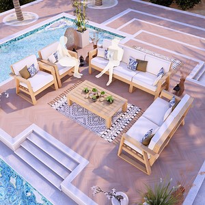 DIY Wooden Patio Furniture Plans, Stylish & Functional Outdoor Seating Set With Coffee Table, Easy Build for Gardens, Decks and Backyards - Etsy
