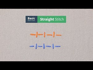 Straight Stitch Tutorial | Basic Stitch Class for Beginners | ETSPIL