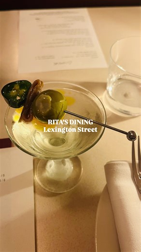 The perfect cocktail at Rita’s Dining in Soho 🍸 #cocktail #soho #fashionsoundsldn