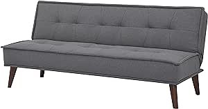 Millennial Futon Sofa Bed, Charcoal