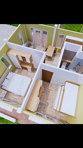 Best Small House Designs 9x6 Meter 30x20 Feet 2 Beds | HousePlans 3D