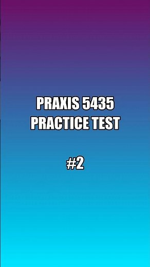 Praxis 5435 Practice Test |Real Exam Questions Explained + Full Practice Session#praxistipps#praxis