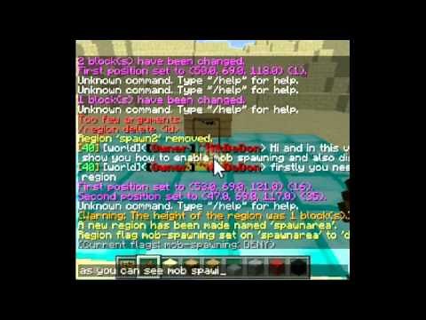 Minecraft 1.8 WorldGuard - How to stop mobs from spawning