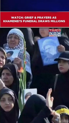 Iran Unites In Grief For Late Supreme Leader Ayatollah Khamenei | Khamenei Funeral #shorts