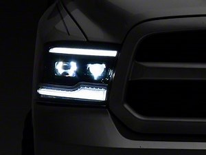 Morimoto RAM 1500 XB LED Headlights; Black Housing; Clear Lens LF520-ASM (13-18 RAM 1500) - Free Shipping