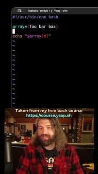 Bash Arrays: Getting the First Element