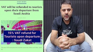 15% VAT will be refunded upon departure from Saudi Arabia 🇸🇦 who purchase goods or services inside saudi ( as they pay 15% VAT). This is implemented from 18 April 2025 | Ishfaq Ahmad Bhat