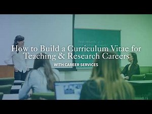 Crafting the Perfect CV for Academic and Teaching Positions
