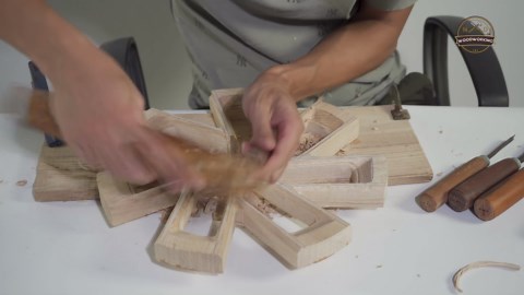 The final steps to perfect the wooden Bugatti Centodieci for my son