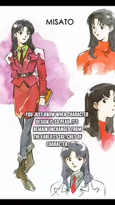 Misato Katsuragi Earliest Character Design | Evangelion