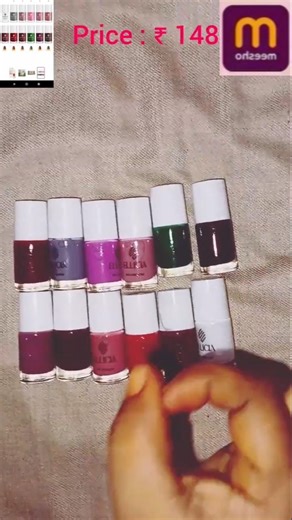 nail polish # set of 12 #fashion #shortvideo #meesho product # under budget