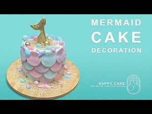 How To Make Mermaid Cake | Fondant Decoration