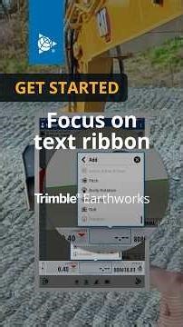 Customize the text ribbon in Trimble Earthworks