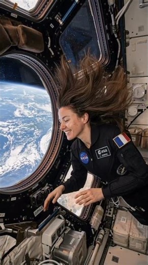Pov: enjoying earth view from inside the ISS