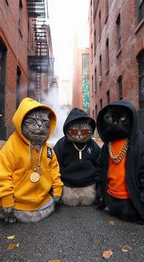 The Coolest Cats on the Block 🐾🔥 | AI Streetwear Cats