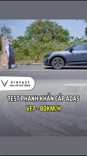 Test phanh khẩn cấp ADAS trên Vf7 #hathanhauto #hta #vinfast #vinfasthtavochicong #adas
