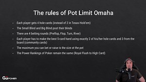 Omaha Basics - The rules of Pot Limit Omaha