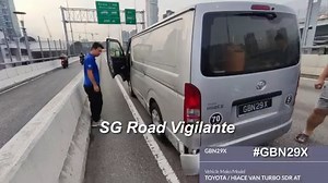 173K views · 449 reactions | 14jul2025 1856hrs causeway #GBN29X toyota hiace commerical vehicle trying to cut queue by using car lane quoted hit and run , fail to report accident to insurance | SGRV | Facebook