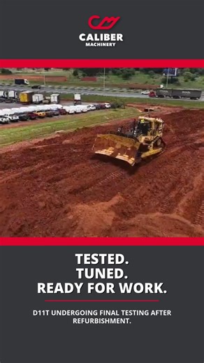 There’s only one way to know a machine is ready, put it to work. This CAT D11T is being tested in our yard following refurbishment, ensuring performance, responsiveness, and reliability before it heads back into the field. No shortcuts. No assumptions. Just proper testing, done the Caliber way. #CaliberMachinery #CATD11T #MachineTesting #HeavyEquipment #MiningMachinery #WorkshopLife #BigIron #QualityControl | Caliber Machinery