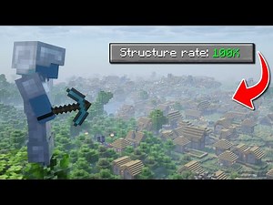 Minecraft, But Structures have 100x Spawn Rate...