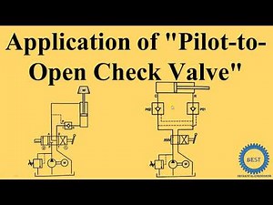 Application of Pilot to Open Check Valve
