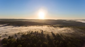 Fascinating Aerial Fog Time Lapse: Drone Hyperlapse - DJI Phantom 4 Drone Timelapse, NY, CT, MA, Aerial Drone Video