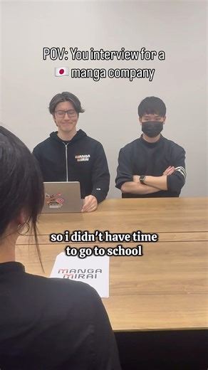 Job interview at a Japanese manga company#manga #anime