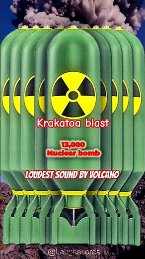 krakatoa blast..😱💥..| Loudest sound by volcano blast..#shorts #facts #feed #viral #shortvideo