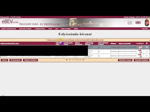 Adófolyószámla lekérdezése