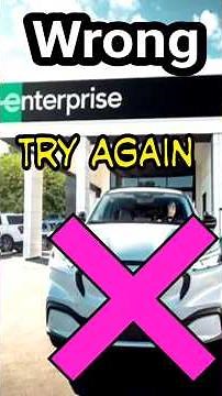 Enterprise Rent a Car tried to rent me this. I HAD 1 DEMAND THAT THE CAR MUST HAVE. Got it.