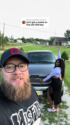 Replying to @kyle0726 This is a classic 10th generation 2002 Ford F-150 with 334,000 miles. The air conditioning doesn’t work and the underneath is rusted but I’d drive this thing from West Virginia to California because its BUILT FORD TOUGH. #marriedlife #couples #interracialcouple #wv