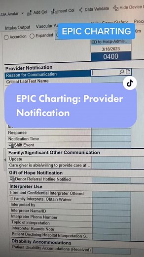 EPIC Charting System: Effective Communication with Physicians